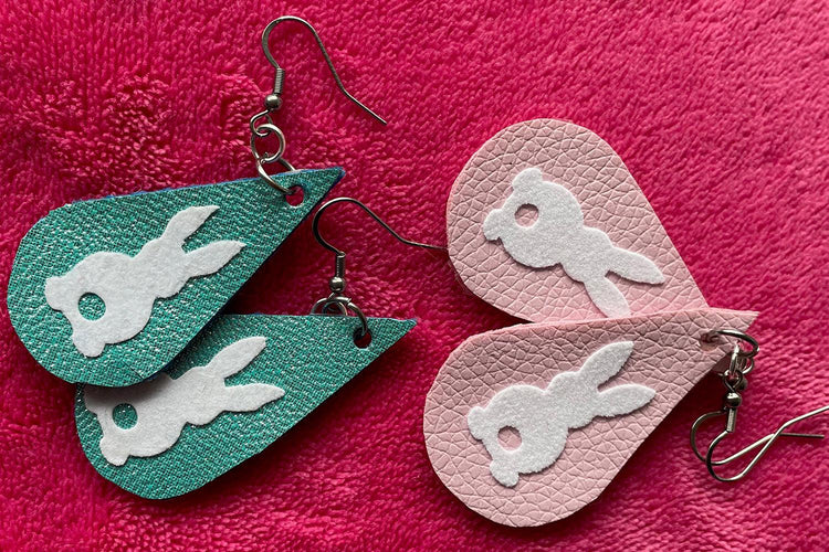 Making Super Easy Bunny Earrings with My Cricut Machine - Affordable Jewellery Supplies