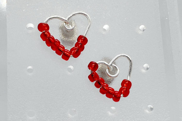 DIY Heart Stud Earrings - Affordable Jewellery Supplies