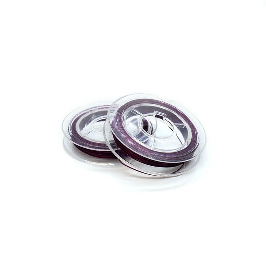 Coloured Tiger Tail 0.45mm x 10m Purple - Affordable Jewellery Supplies