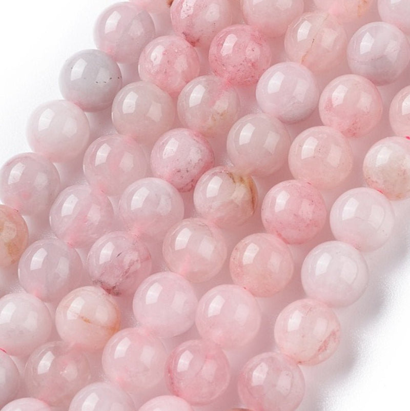 Load image into Gallery viewer, Natural Rose Quartz 8mm Rose - Affordable Jewellery Supplies
