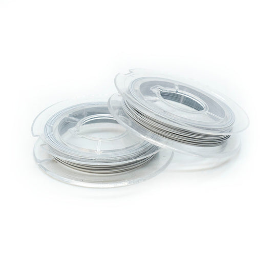 Coloured Tiger Tail 0.38mm x 10m White - Affordable Jewellery Supplies