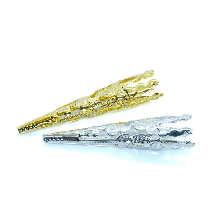Bead Cone Filigree Trumpet 40mm x 8mm Gold - Affordable Jewellery Supplies