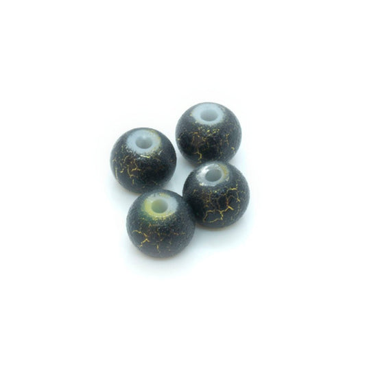 Gold Desert Sun Beads 6mm Black - Affordable Jewellery Supplies