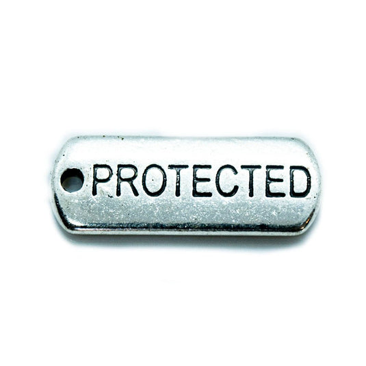 Inspirational Message Pendant 21mm x 8mm x 2mm Protected - Affordable Jewellery Supplies