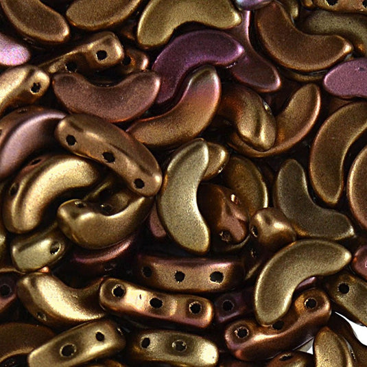 Arcos Par Puca 10mm x 5mm Yellow Gold Metallic Iris - Affordable Jewellery Supplies