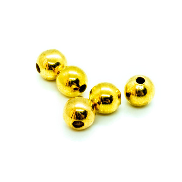 Metal Ball 6mm Gold Plated - Affordable Jewellery Supplies