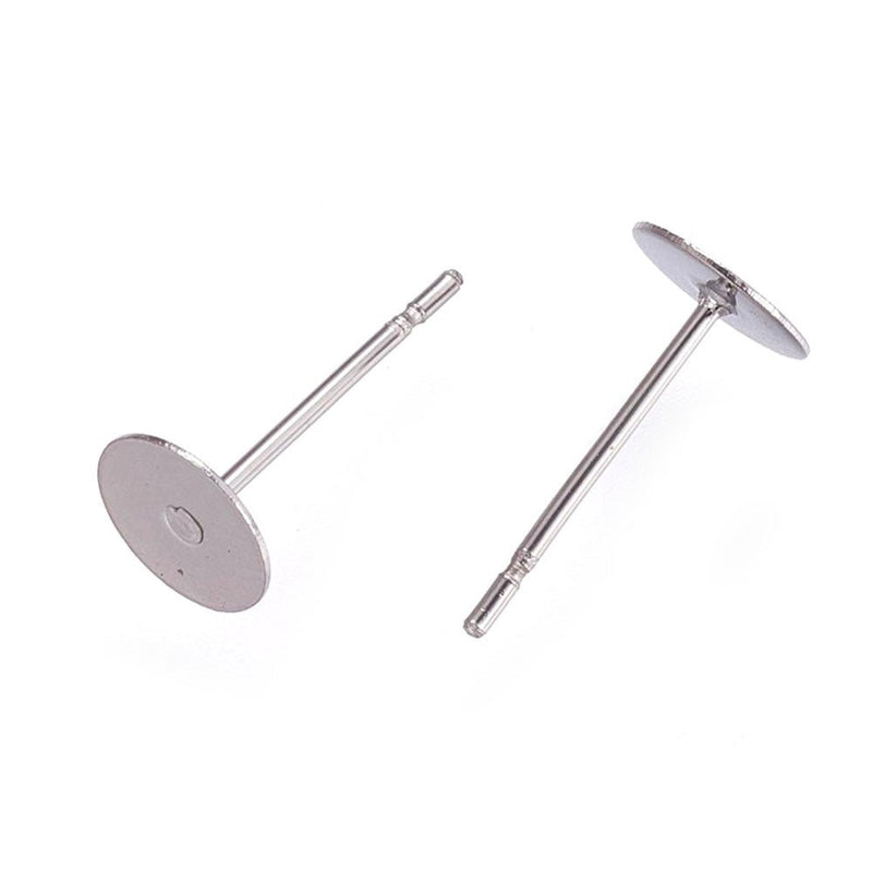 Load image into Gallery viewer, Earring Stud Posts 12mm x 6mm 304 Stainless Steel - Affordable Jewellery Supplies
