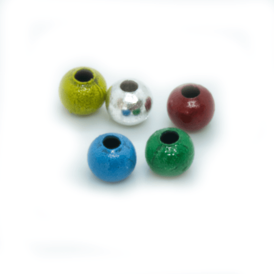 Mixed Colour Metal Balls 4mm Mixed colours - Affordable Jewellery Supplies