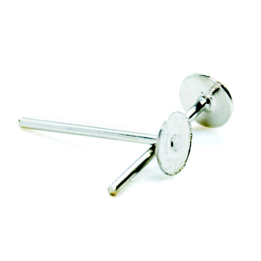 Earring Stud Posts 12mm x 4mm Nickel - Affordable Jewellery Supplies
