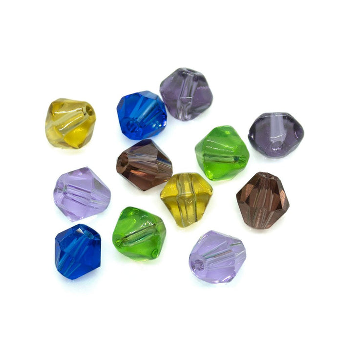 Crystal Glass Bicone 4mm Blue Zircon - Affordable Jewellery Supplies