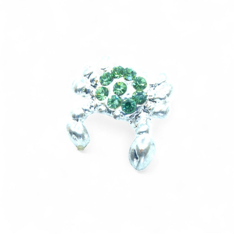 Load image into Gallery viewer, Green European Crab Bead 16mm x 16mm Green - Affordable Jewellery Supplies
