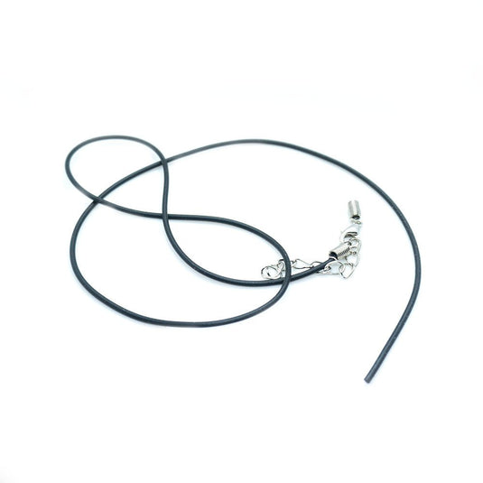 Rubber Necklace Cord 45cm 1.5mm - Affordable Jewellery Supplies