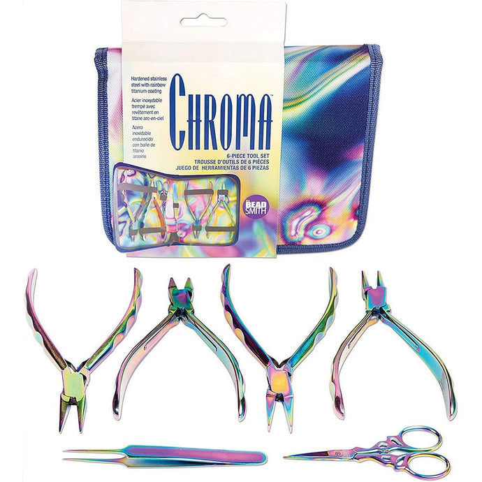 6 Piece Chroma Plier Set Chroma - Affordable Jewellery Supplies