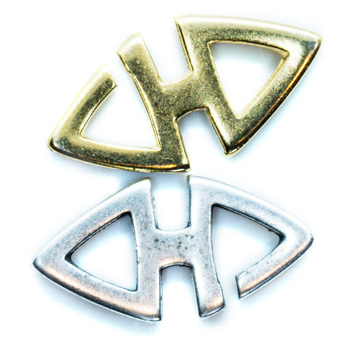 Triangle Mini Clasp 9.5mm x 19.4mm Antique Silver - Affordable Jewellery Supplies