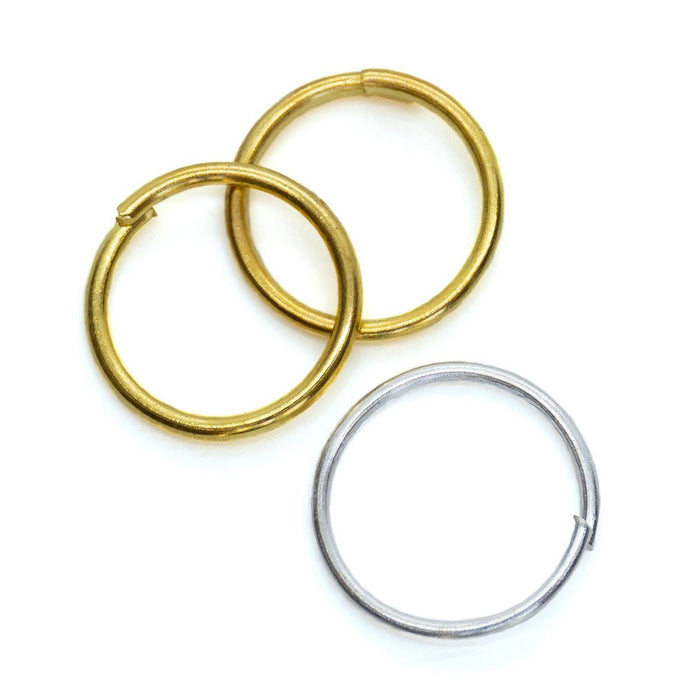 Jump Rings Round 22 Gauge 10mm Silver - Affordable Jewellery Supplies