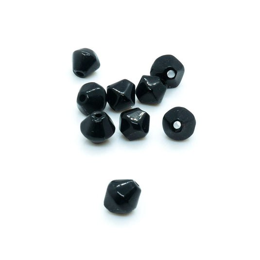 Crystal Glass Bicone 3mm Jet - Affordable Jewellery Supplies