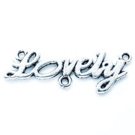 Lovely Link Pendant 35mm x 13mm Silver - Affordable Jewellery Supplies