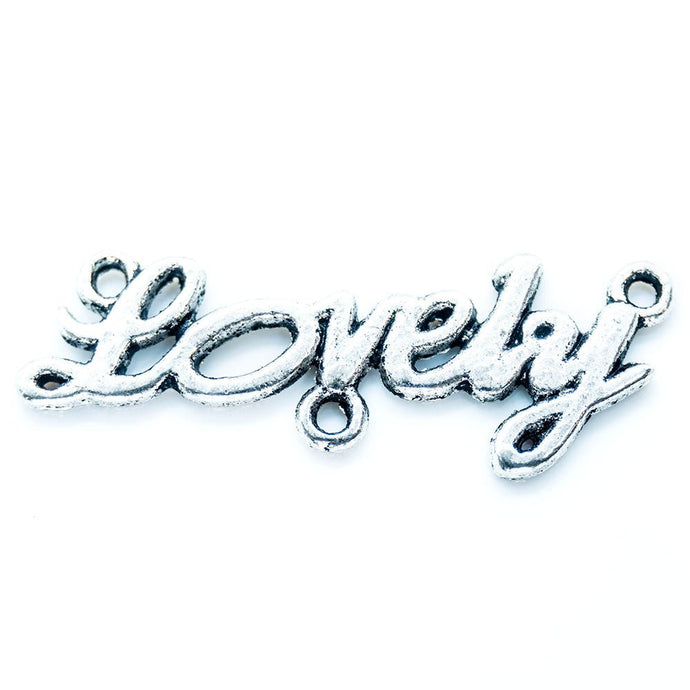 Lovely Link Pendant 35mm x 13mm Silver - Affordable Jewellery Supplies