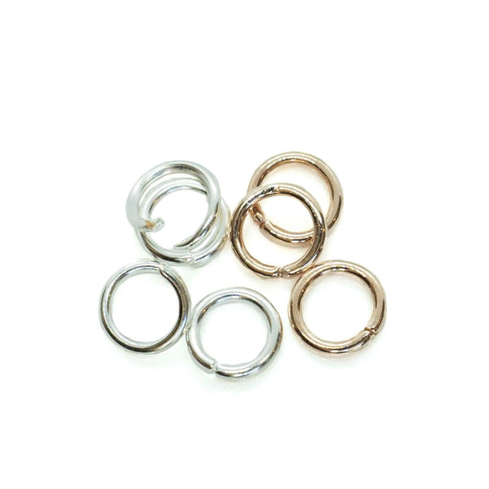 Jump Rings Round 6mm x 1.1mm Rose Gold - Cadmium & Lead Free - Affordable Jewellery Supplies