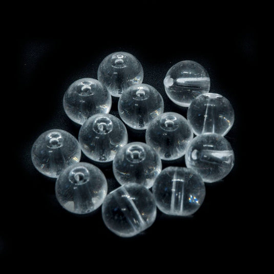 Crystal Glass Smooth Round Beads 6mm Crystal - Affordable Jewellery Supplies