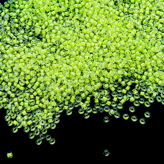 Miyuki Rocailles Round Luminous Seed Beads 11/0 Limeade - Affordable Jewellery Supplies