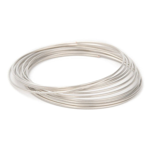 Memory Wire Bracelet 5.5cm Platinum - Affordable Jewellery Supplies