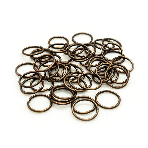 Jump Ring Round 8mm - 21 gauge Red Copper - Affordable Jewellery Supplies