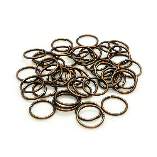 Jump Ring Round 8mm - 21 gauge Red Copper - Affordable Jewellery Supplies