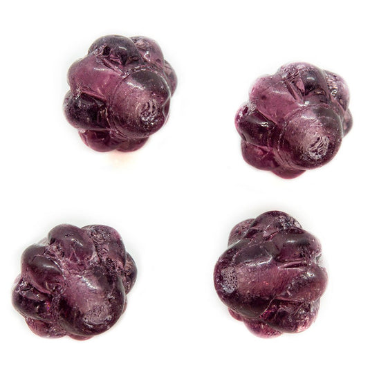 Czech Glass Spinner 6mm x 6mm Amethyst - Affordable Jewellery Supplies