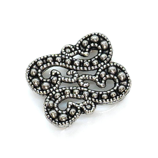 Tibetan Style Spacer Bar 17mm x 14mm Antique Silver - Affordable Jewellery Supplies