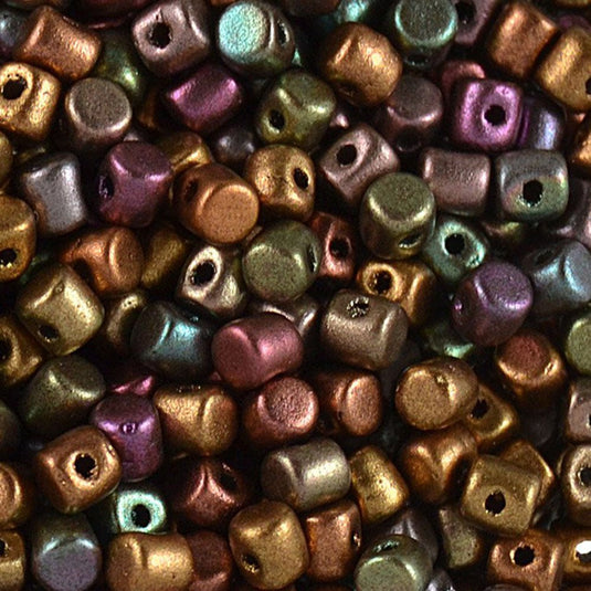 Minos Par Puca 3 mm x 2.5 mm Dark Gold Bronze - Affordable Jewellery Supplies