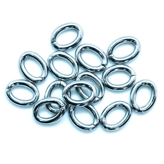 304 Stainless Steel Oval Jump Rings 8mm x 6mm x 1.5mm Stainless Steel - Affordable Jewellery Supplies