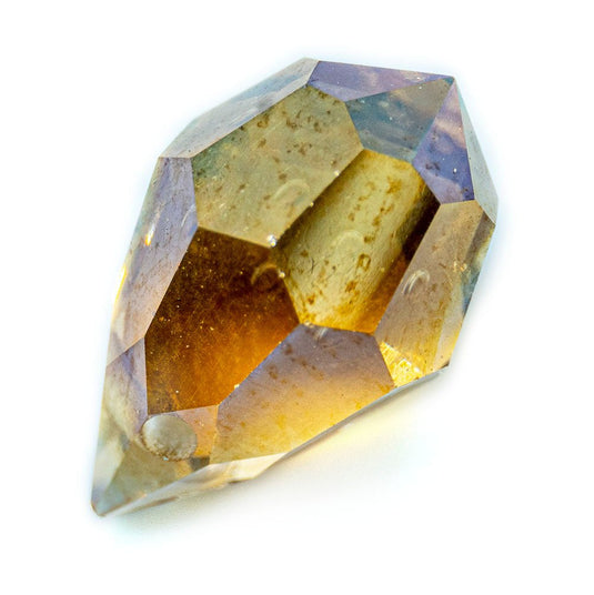 Czech Glass Faceted Drop 10mm x 6mm Rosaline Celsian - Affordable Jewellery Supplies
