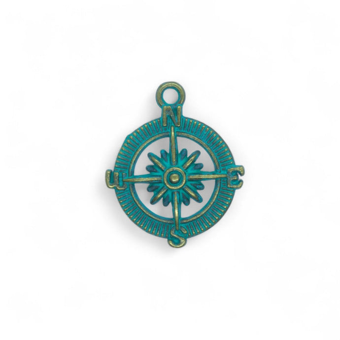 Weather Vane Charm 24.5mm x 29.5mm Green Bronze - Affordable Jewellery Supplies