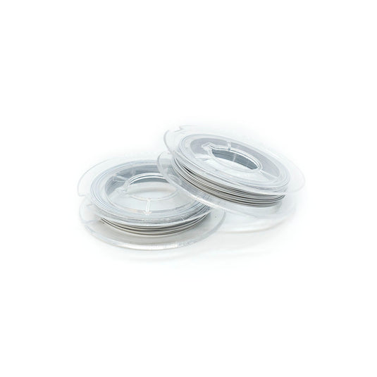 Coloured Tiger Tail 0.45mm x 10m White - Affordable Jewellery Supplies