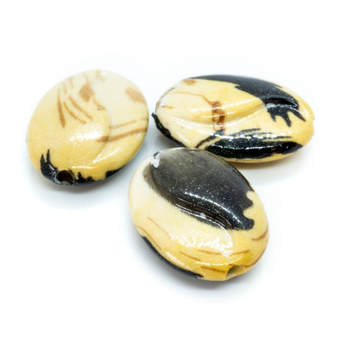Acrylic Oval 26mm x 19mm Chocolate - Affordable Jewellery Supplies