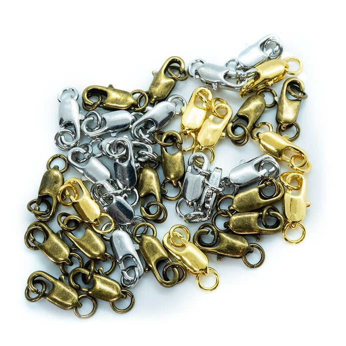 Plated Lobster Claw Clasp 10.5mm x 5mm Gold - Affordable Jewellery Supplies