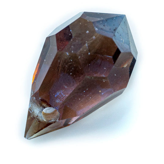 Czech Glass Faceted Drop 10mm x 6mm Alexandrite Celsian - Affordable Jewellery Supplies