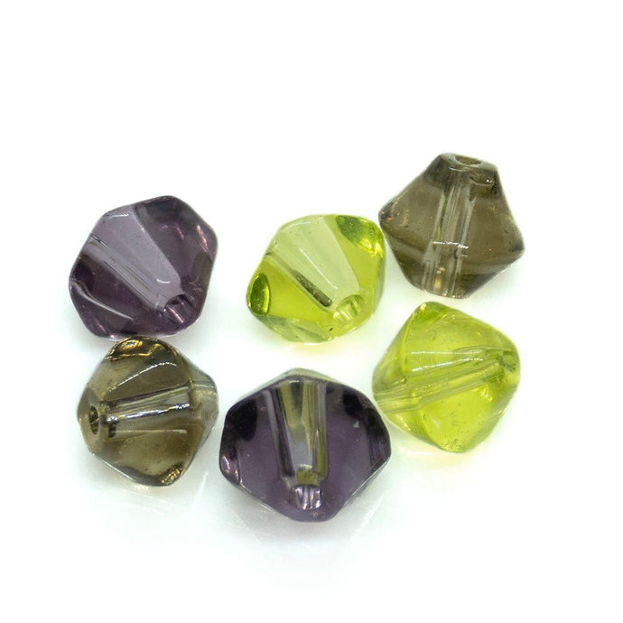 Crystal Glass Faceted Bicone 5mm Smokey Quartz - Affordable Jewellery Supplies