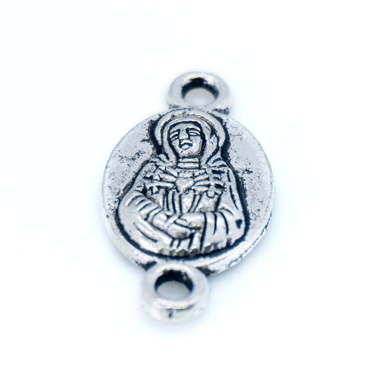 Christmas Religious Link 20mm x 11mm Silver - Affordable Jewellery Supplies