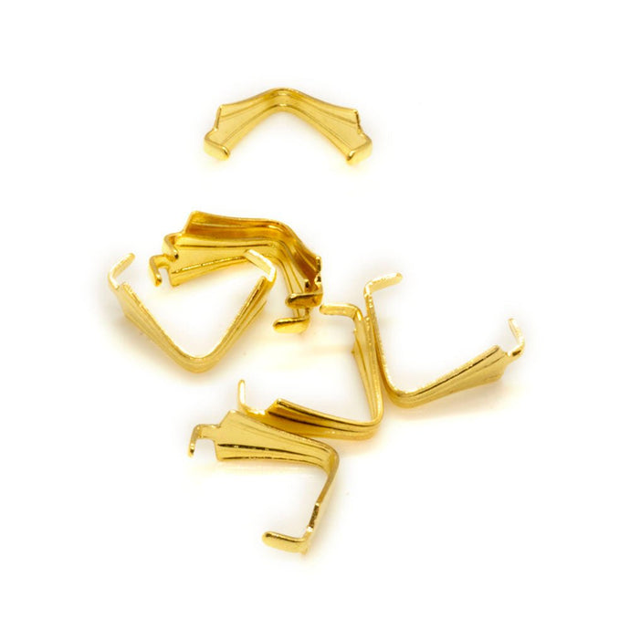 Bail - Ice Pick 8mm x 3.5mm Gold - Affordable Jewellery Supplies