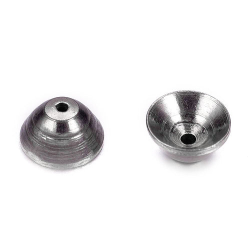 304 Stainless Steel Bead Caps 5mm x 3mm Stainless Steel - Affordable Jewellery Supplies