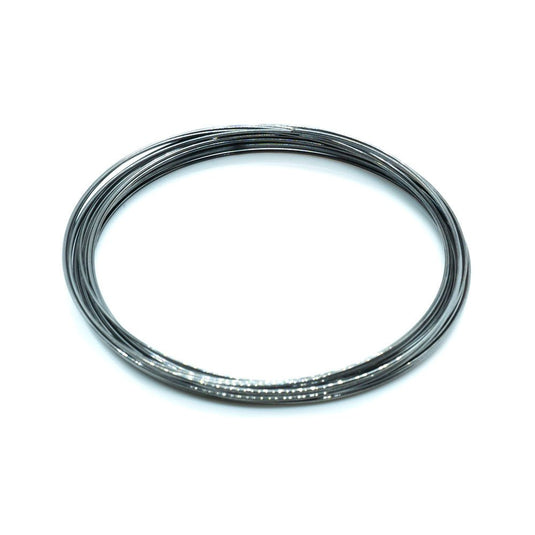 Memory Wire Bracelet 5.5cm Black Plated - Nickel Free - Affordable Jewellery Supplies