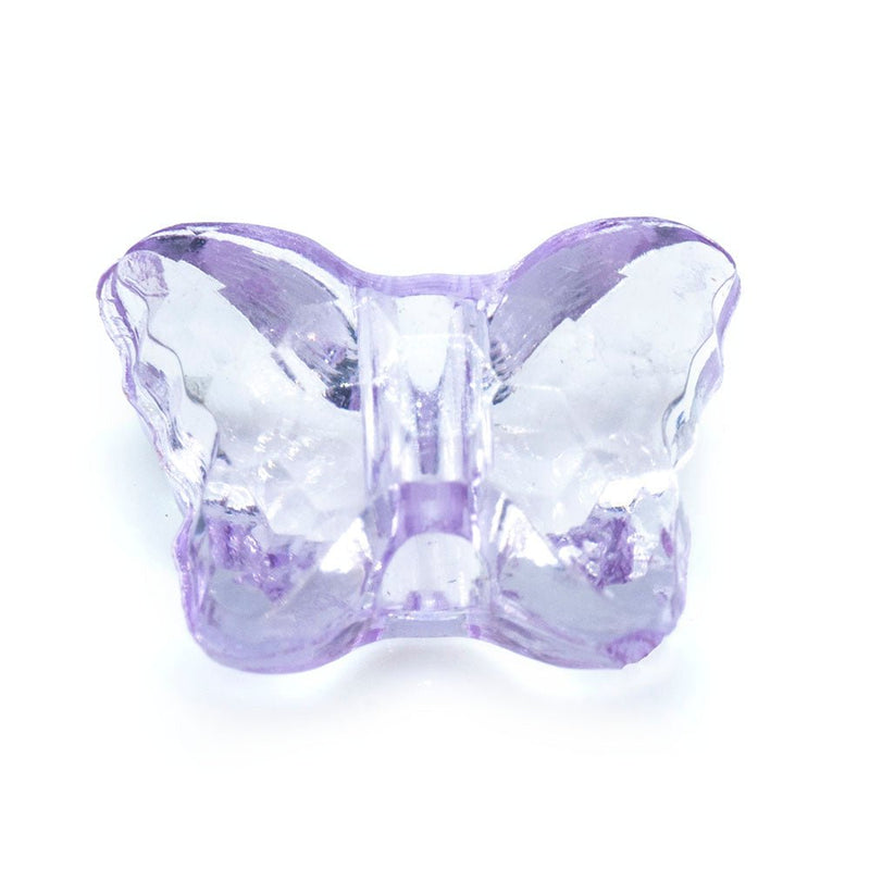 Load image into Gallery viewer, Acrylic Butterfly Bead 10mm x 8mm Lilac - Affordable Jewellery Supplies
