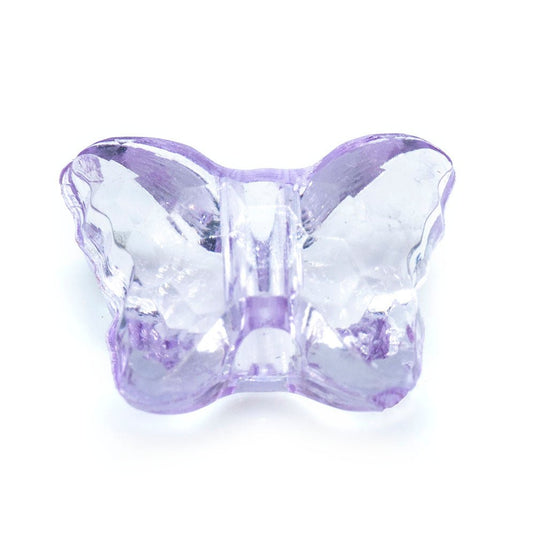 Acrylic Butterfly Bead 10mm x 8mm Lilac - Affordable Jewellery Supplies