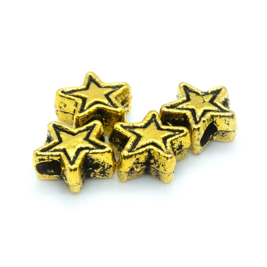 Tibetan Star 4.5mm Gold - Affordable Jewellery Supplies