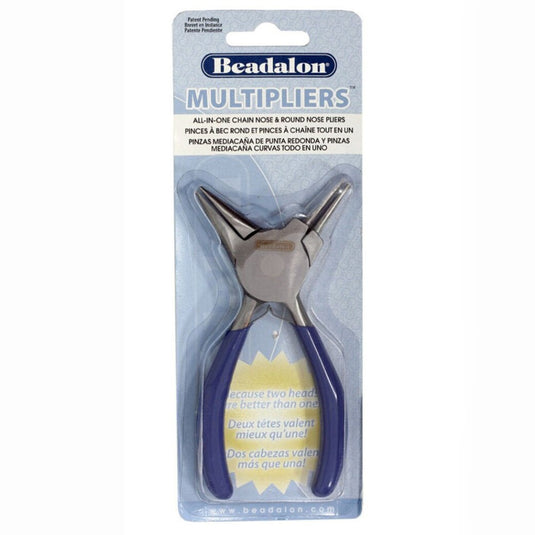 Beadalon Multipliers Chain Nose & Round Nose 2 in 1 Plier Blue - Affordable Jewellery Supplies