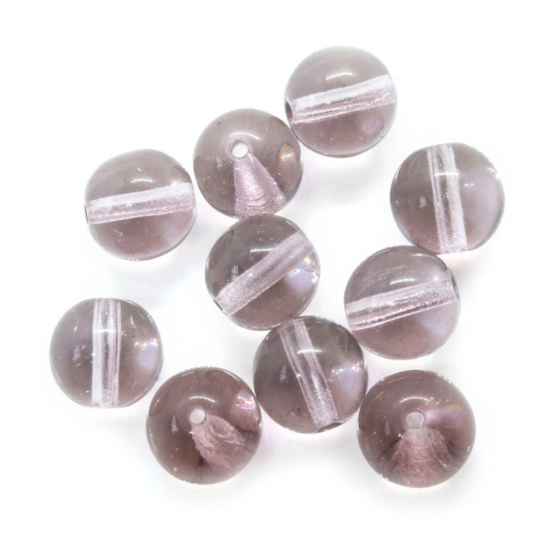 Load image into Gallery viewer, Czech Glass Druk Round 8mm Lavender - Affordable Jewellery Supplies
