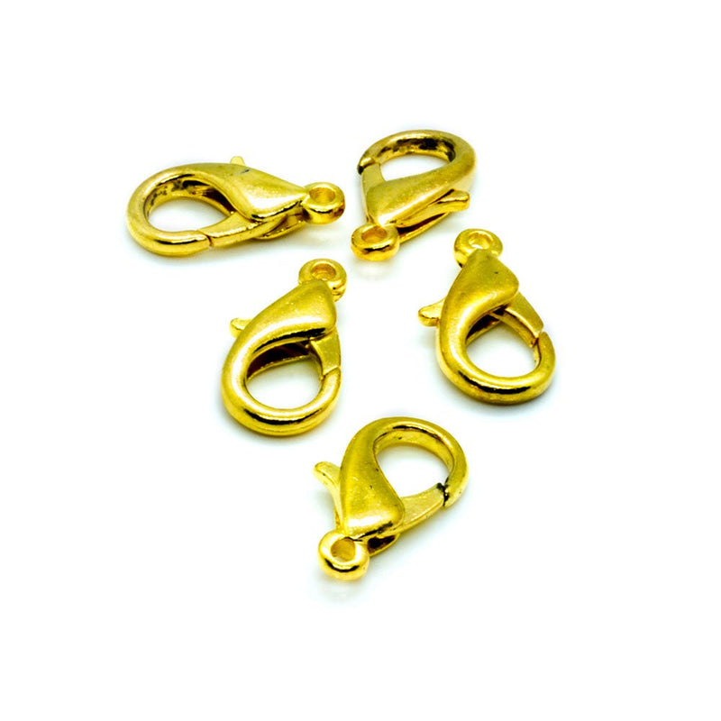 Load image into Gallery viewer, Lobster Claw Clasp 17mm Gold - Affordable Jewellery Supplies
