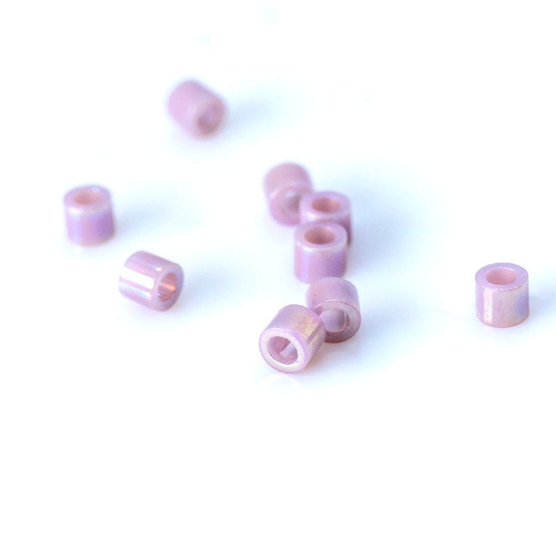 Load image into Gallery viewer, Miyuki Delica Seed Bead 15/0 Opaque Lilac AB - Affordable Jewellery Supplies
